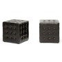Baxton Studio BH-5589-DARK BROWN-OTTO Siskal Modern Cube Ottoman