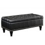 Office Star BP-CDOT45-B3 Caldwell Storage Ottoman in Black