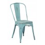 Office Star BRW29A4-ASB Bristow Armless Chair 4 Pack in Antique Sky Blue