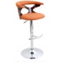 LumiSource BS-GARD WL+O Gardenia Barstool with Swivel in Walnut Orange