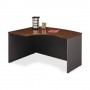 Bush Industries Left L-Bow Desk,58-7/8"x42-7/8"x29-7/8",Hanson CY/Graphite BSHWC24433