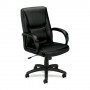 Basyx Executive Chair Pneumatic 25-1/8" x 39-1/4" x 45" Black BSXVL161SB11