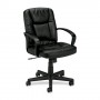 Basyx Executive Chair Pneumatic 25-3/8" x 34-1/2" x 38-3/4" Black BSXVL171SB11