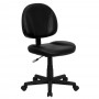 Flash Furniture Mid-Back Black Leather Ergonomic Task Chair BT-688-BK-GG