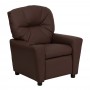 Flash Furniture Contemporary Kids' Dark Brown Leather Recliner with Cup Holder BT-7950-KID-BRN-LEA-GG