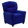 Flash Furniture Contemporary Kids' Blue Microfiber Recliner with Cup Holder BT-7950-KID-MIC-BLUE-GG