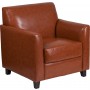 Flash Furniture BT-827-1-CG-GG Hercules Diplomat Series Leather Reception Chair in Cognac