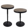 LumiSource BT-DAK BK Dakota Bar Table Brown Top in Black