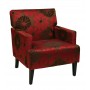 Ave Six Carrington Arm Chair in Groovy Red CAR51A-G14
