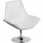 Flash Furniture CH-102242-WH-GG HERCULES Sabrina Series White Leather Reception Chair