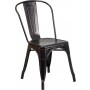 Flash Furniture CH-31230-BQ-GG Antique Metal Chair in Black