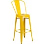 Flash Furniture CH-31320-30GB-YL-GG Metal Bar Stool in Yellow