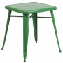 Flash Furniture CH-31330-29-GN-GG Square Metal Table in Green