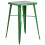 Flash Furniture CH-31330-GN-GG Square Bar Height Table in Green