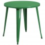 Flash Furniture CH-51090-29-GN-GG 30'' Round Metal Indoor-Outdoor Table in Green
