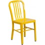 Flash Furniture CH-61200-18-YL-GG Yellow Metal Indoor-Outdoor Chair