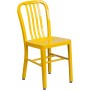 Flash Furniture CH-61200-18-YL-GG Yellow Metal Indoor-Outdoor Chair