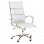 Bush Business Furniture CH1701WHL-03 White Leather Chairs