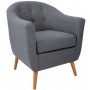 Lumisource CHR-AH-RKWL GY Rockwell Accent Chair in Charcoal Grey