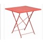 Flash Furniture CO-1-RED-GG 28" Folding Patio Table in Coral (Default)