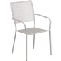 Flash Furniture CO-2-SIL-GG Light Steel Patio Chair in Gray