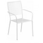 Flash Furniture CO-2-WH-GG Steel Patio Chair in White (Default)