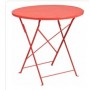 Flash Furniture CO-4-RED-GG 30" Folding Patio Table in Coral (Default)