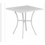 Flash Furniture CO-5-WH-GG 28" Steel Patio Table in White (Default)