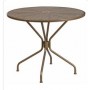 Flash Furniture CO-7-GD-GG 35.25" Steel Patio Table in Gold (Default)