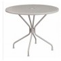Flash Furniture CO-7-SIL-GG 35.25" Steel Patio Table in Gray (Default)