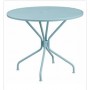 Flash Furniture CO-7-SKY-GG 35.25" Steel Patio Table in Blue (Default)