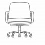 Cabot Wrenn CW9180ST Marquis Mid Semi Attached Back Chair with Open Wooden Arms