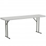 Flash Furniture DAD-YCZ-180-GW-GG Plastic Folding Training Table in Granite/White