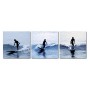 Wholesale Interiors De-3028Abc Surf Silhouettes Mounted Photography Print Triptych