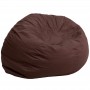 Flash Furniture Oversized Solid Brown Bean Bag Chair DG-BEAN-LARGE-SOLID-BRN-GG