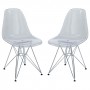 Modway EEI-1261-CLR Paris Dining Side Chair Set of 2 in Clear