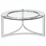 Modway EEI-1438-SLV Signet Stainless Steel Coffee Table in Silver