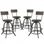 Modway EEI-1609-BRN-SET Procure 4 Piece Dining Set in Brown