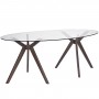 Modway EEI-1617-WAL Duet Dining Table in Walnut