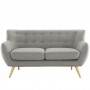 Modway EEI-1632-LGR Remark Loveseat in Light Gray