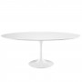 Modway EEI-1657-WHI Lippa 78" Wood Top Dining Table in White