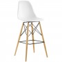 Modway EEI-1701-WHI Pyramid Bar Stool in White
