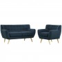 Modway EEI-1783-AZU-SET Remark 2 Piece Living Room Set in Azure