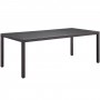 Modway EEI-1920-EXP Convene 82" Outdoor Patio Dining Table in Espresso