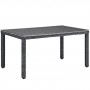 Modway EEI-1945-GRY Summon 59" Outdoor Patio Dining Table in Gray