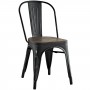 Modway EEI-2028-BLK Promenade Bamboo Side Chair in Black