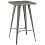 Modway EEI-2037-GME Direct Metal Bar Table in Gunmetal