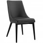 Modway EEI-2226-BLK Viscount Vinyl Dining Chair in Black