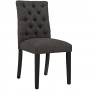 Modway EEI-2231-BRN Duchess Fabric Dining Chair in Brown