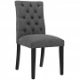 Modway EEI-2231-GRY Duchess Fabric Dining Chair in Gray